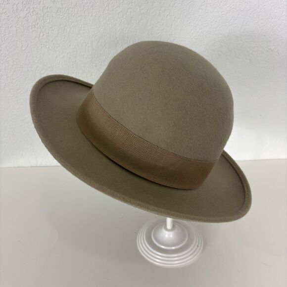 J. Crew Light Brown Wool Made In Italy Hat Size 8 - Picture 3 of 7